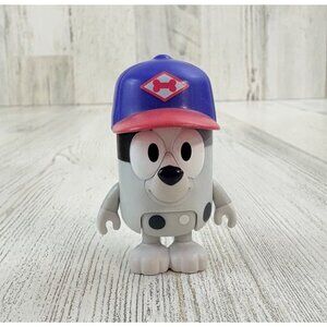 Bluey Pizza Girls Action Figure Baseball Cap Delivery Person Blue NEW